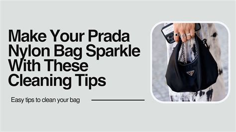 wash prada nylon bag|Prada bag cleaning instructions.